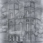 Old Main in 2pt by Annabel Lorence