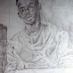 self-portrait pencil WV